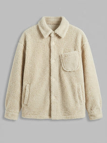 Licata Men's Button-Up Sherpa Shirt Jacket