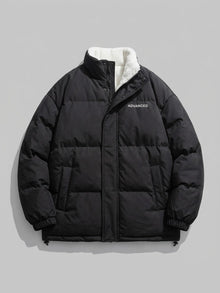 Lipari Men's Oversized Snap-Placket Puffer Jacket