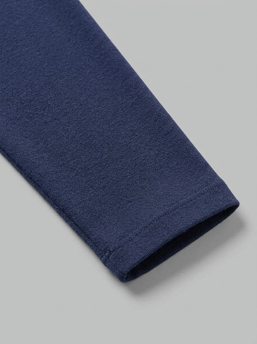 Lodi Men's Mock Neck Long-Sleeve Top — navy — detail-2