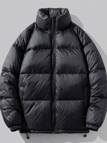 Lonato Men's Glossy Stand-Collar Puffer Jacket