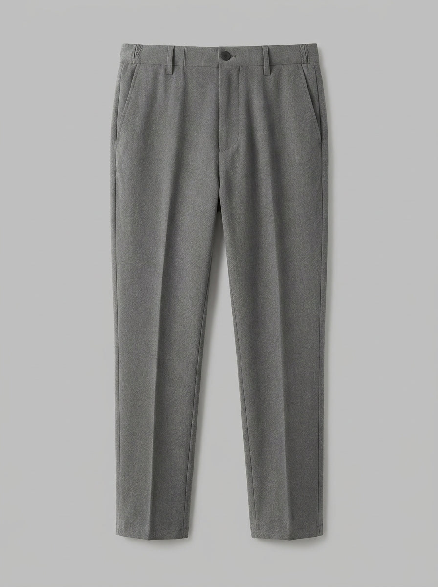 Luca Men's Tailored Stretch Trousers — gray — packshot