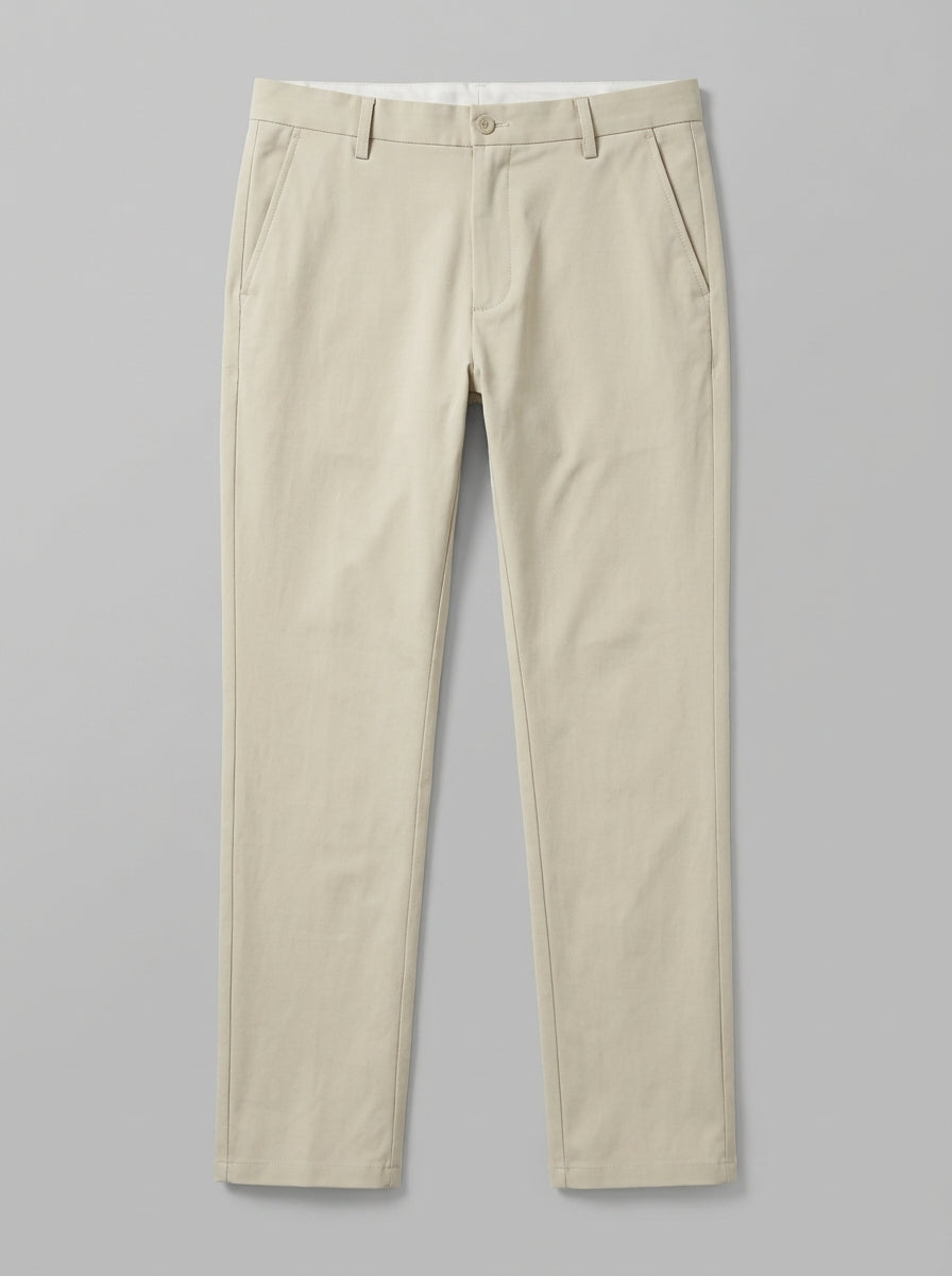 Lucca Men's Stretch Pocketed Trousers — beige — packshot