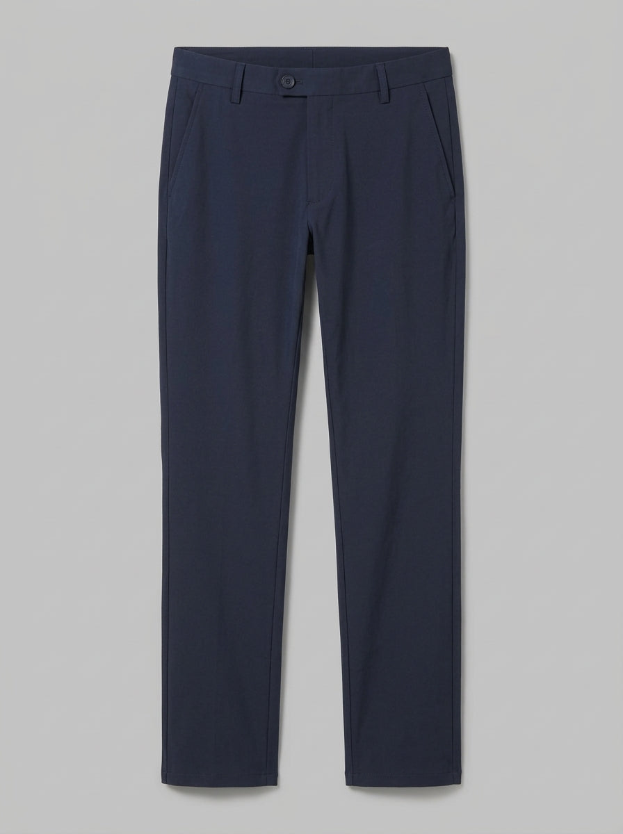 Lucca Men's Stretch Pocketed Trousers — navyblue — packshot