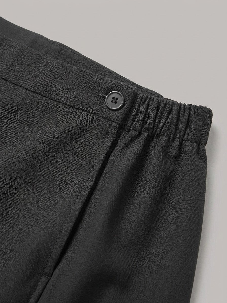 Lucca Men's Wide-Leg Pants — black — detail-2