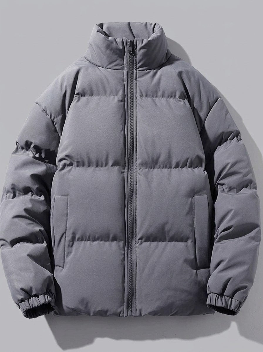 Luino Men's Raglan Plush-Lined Puffer Jacket — darkgray — packshot