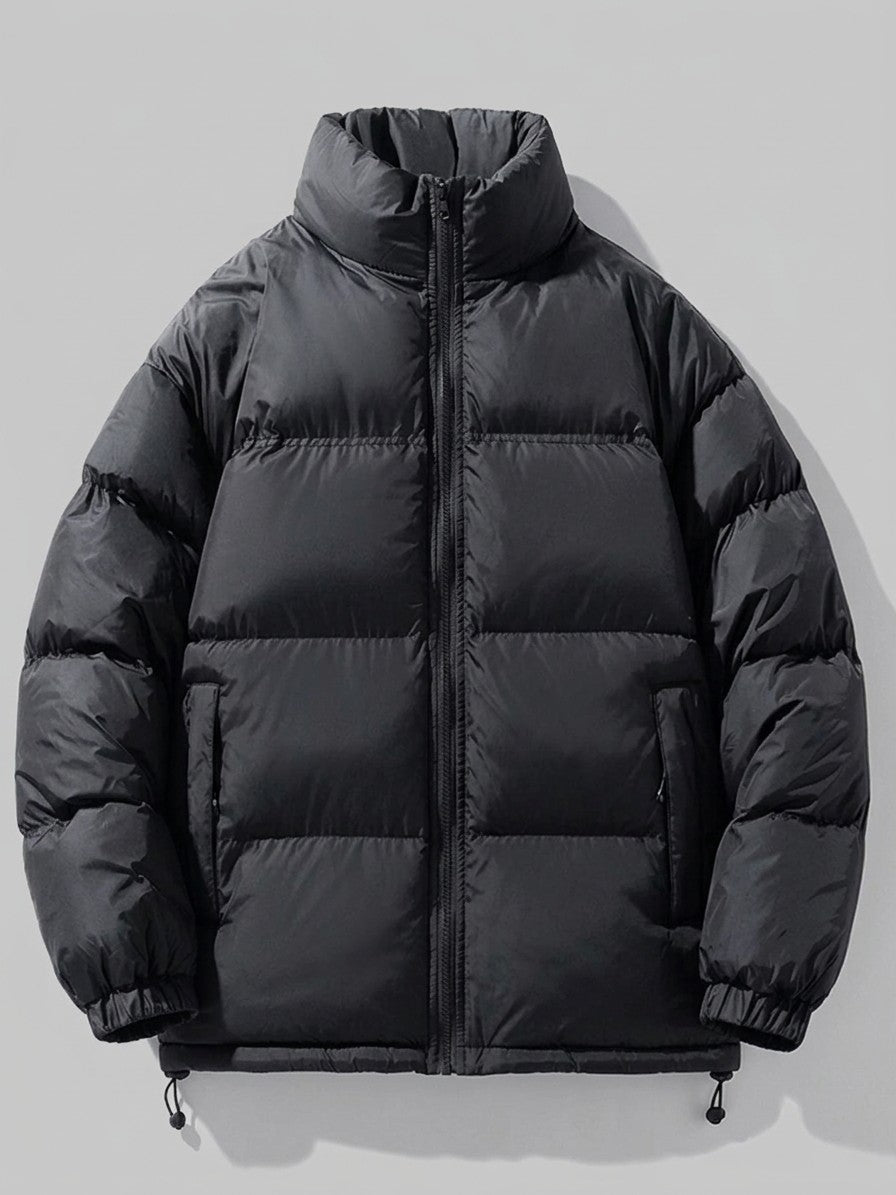 Malcesine Men's Color-Block Quilted Puffer Jacket — black — packshot