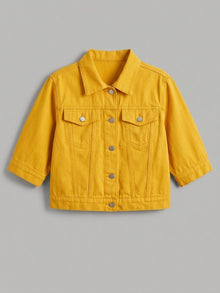 Manarola Women's Cropped Half-Sleeve Denim Jacket