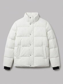 Manfredonia Men's Knit-Cuff Quilted Puffer Jacket
