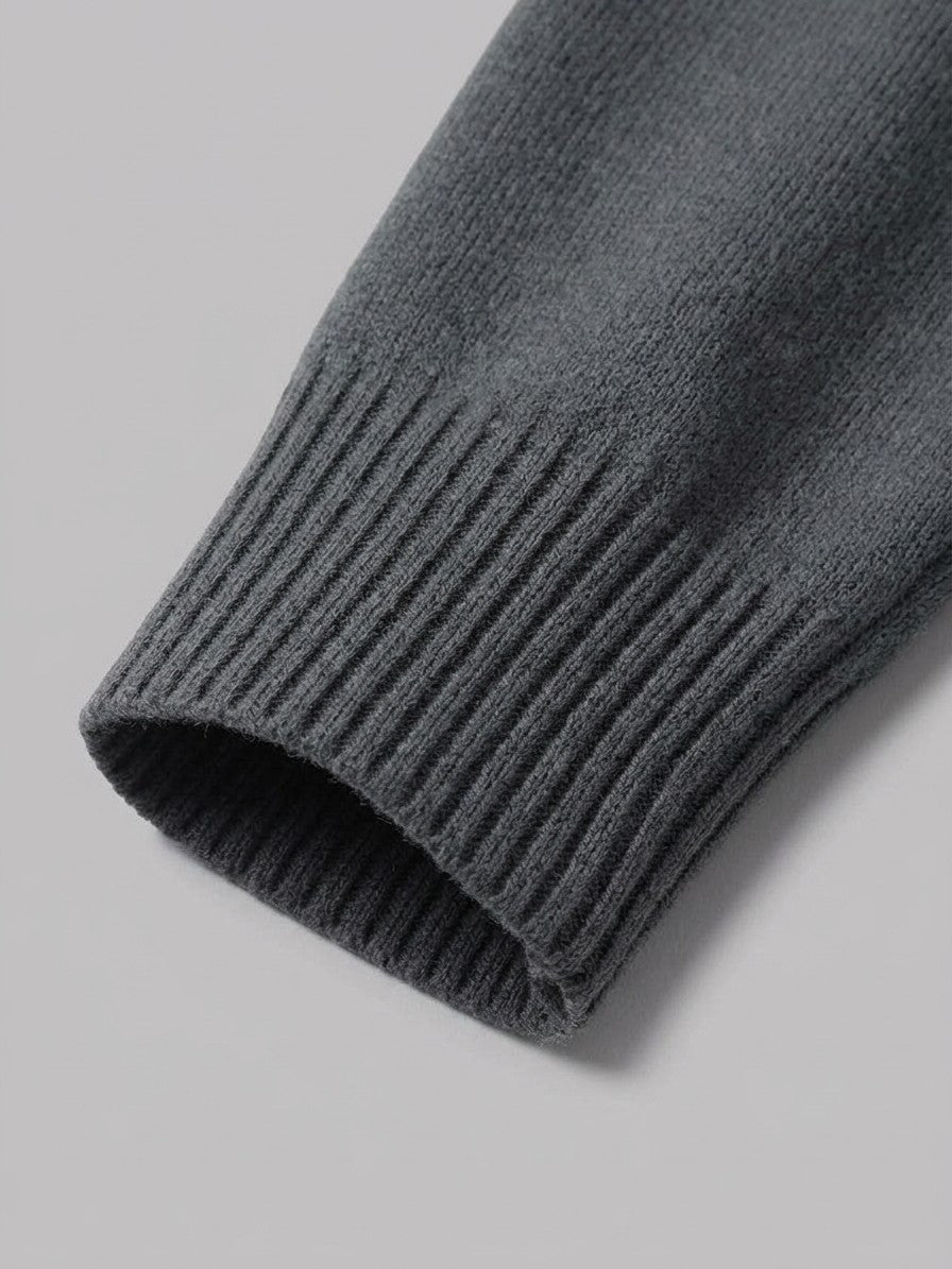 Mantova Men's Quarter-Zip Sweater — darkgray — detail-2