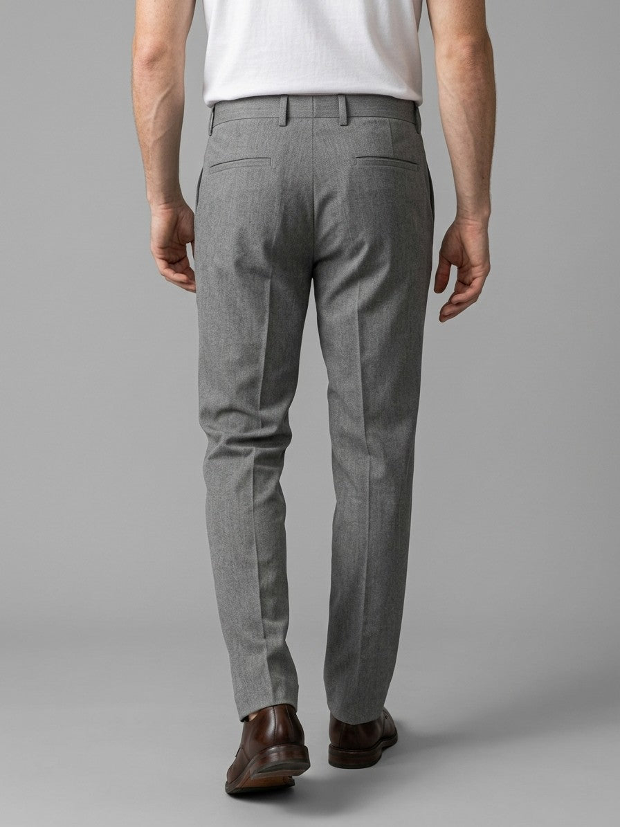 Milano Men's Lightweight Trousers — gray — back