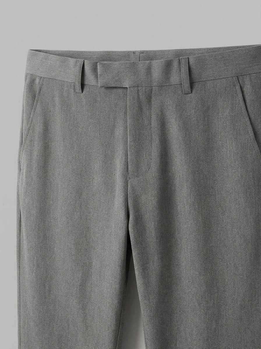Milano Men's Lightweight Trousers — gray — detail-collar