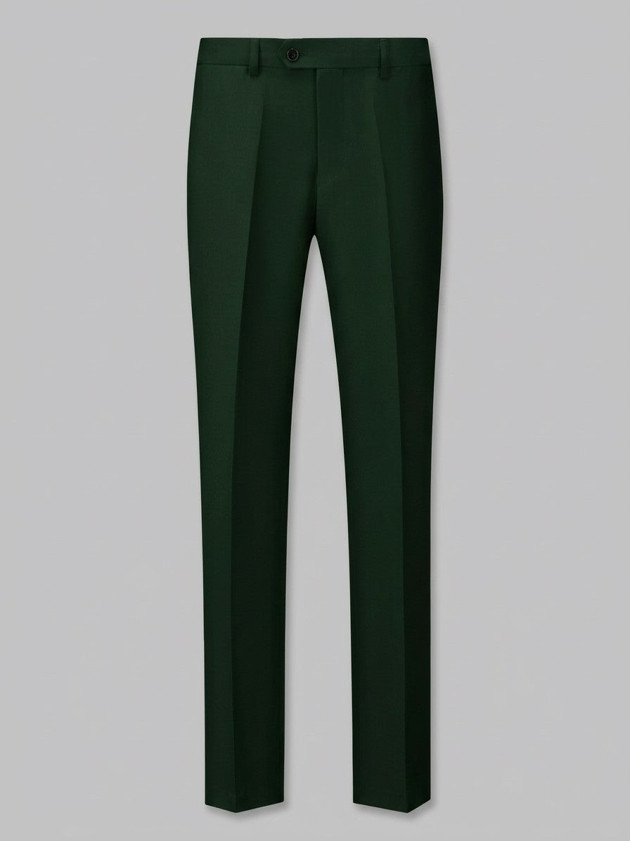 Milano Men's Slim-Fit Dress Trousers — armygreen — packshot