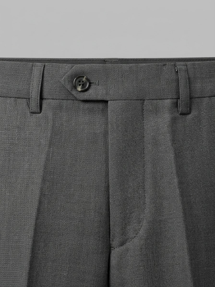 Milano Men's Slim-Fit Dress Trousers — darkgray — detail