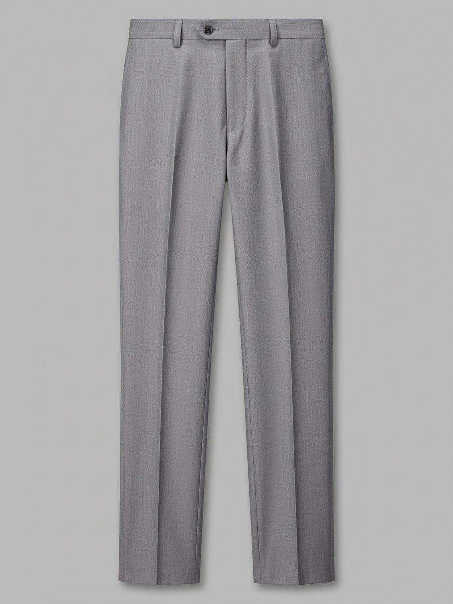 Milano Men's Slim-Fit Dress Trousers — lightgray — packshot