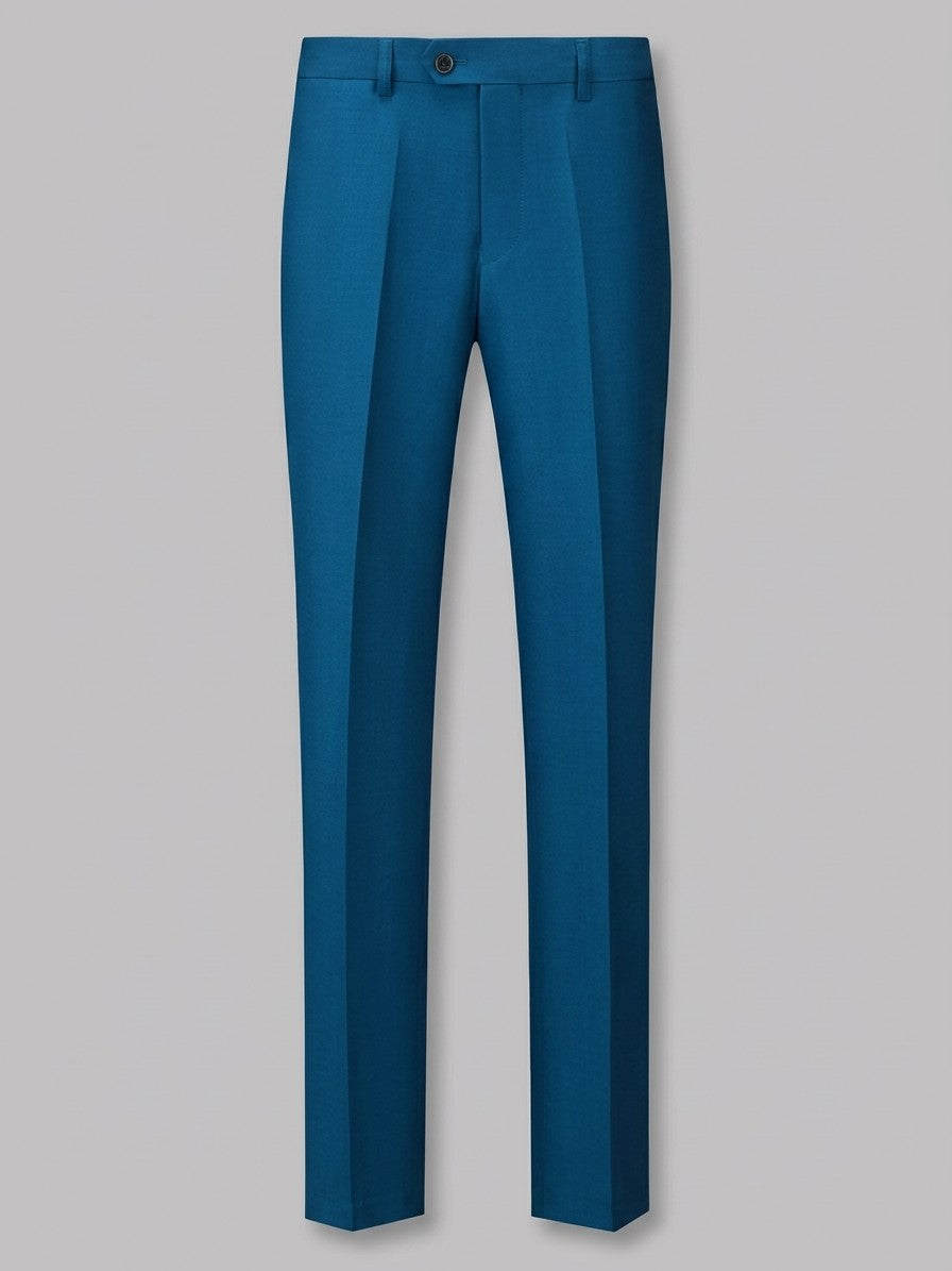 Milano Men's Slim-Fit Dress Trousers — navyblue — packshot