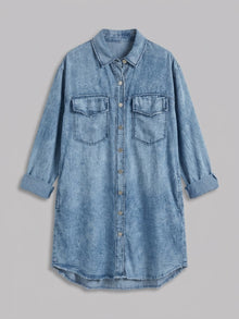 Minturno Women's Longline Denim Shirt Jacket