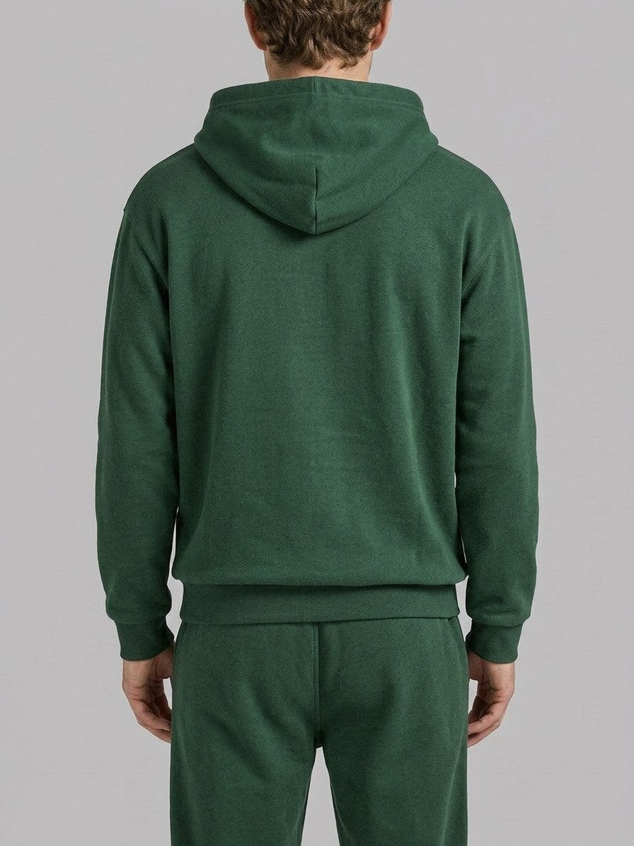 Modica Men's Embossed Varsity Hoodie and Jogger Set — blackforest — closeback