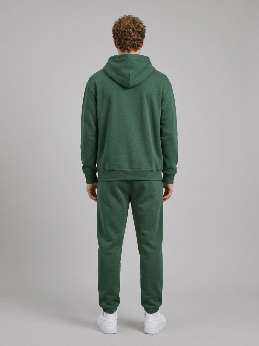 Modica Men's Embossed Varsity Hoodie and Jogger Set — blackforest — fullback