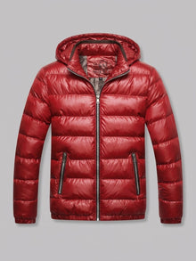 Montefalco Men's High-Shine Puffer Jacket