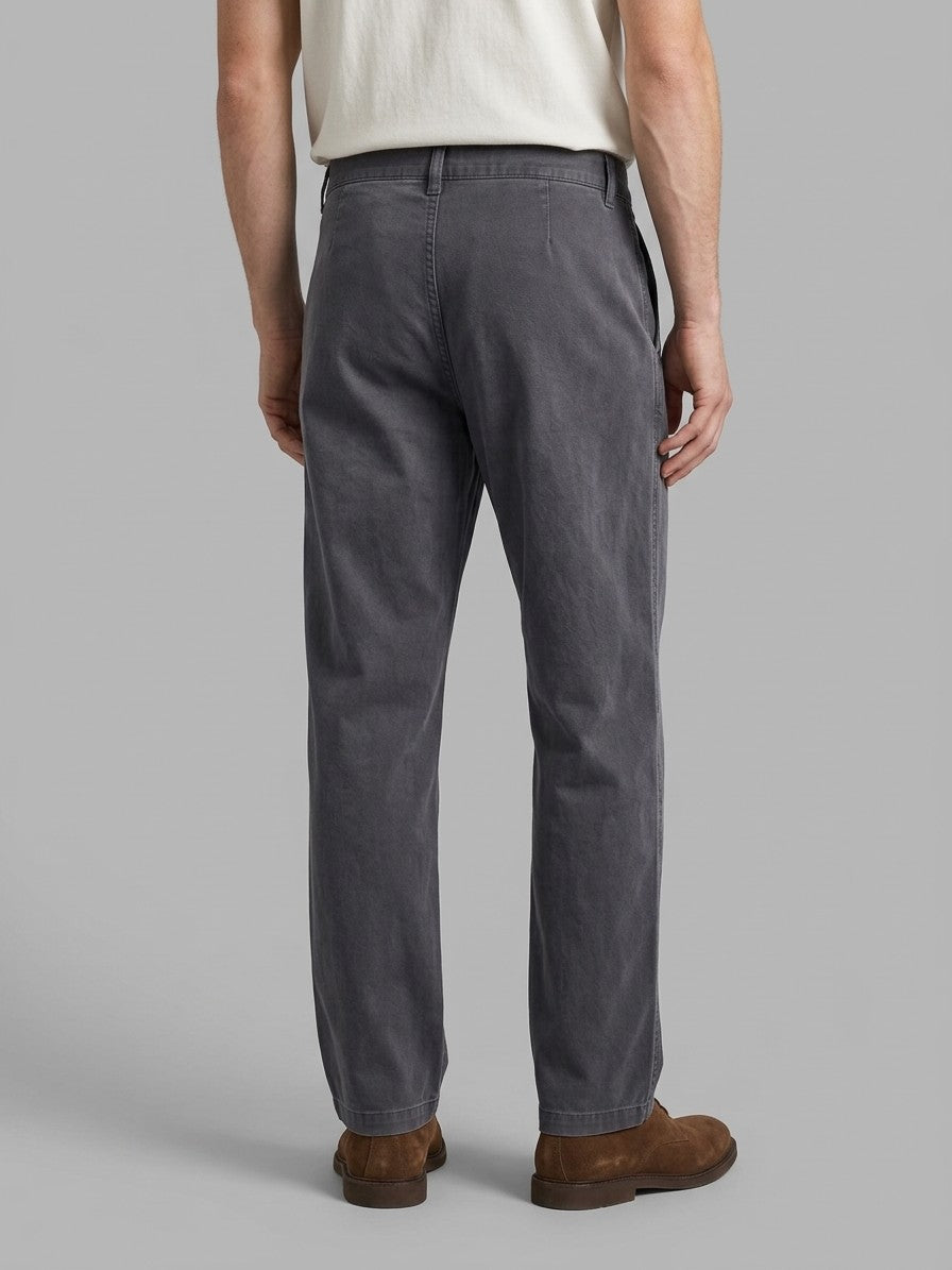Monterey Men's Cotton Utility Trousers — charcoalgray — back