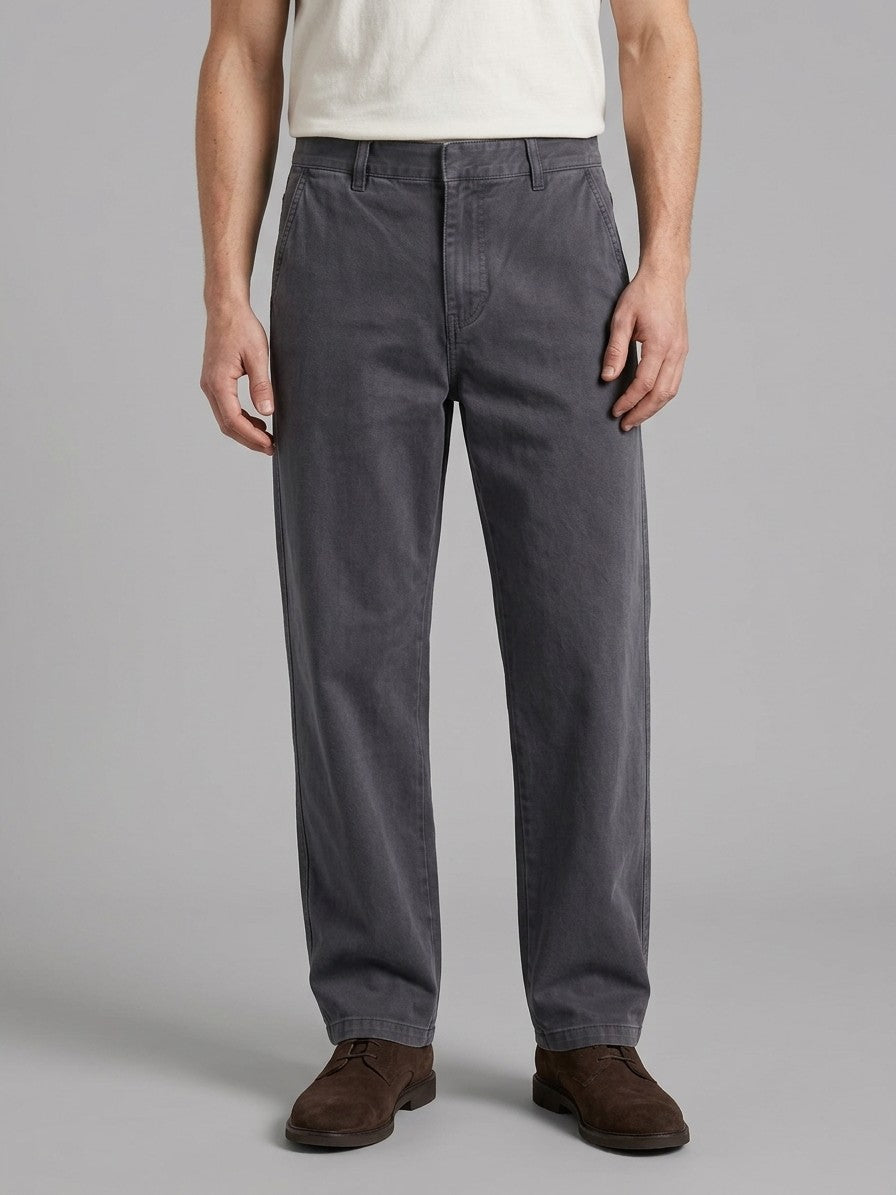 Monterey Men's Cotton Utility Trousers — charcoalgray — front