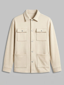 Morbegno Men's Waffle Four-Pocket Shirt Jacket