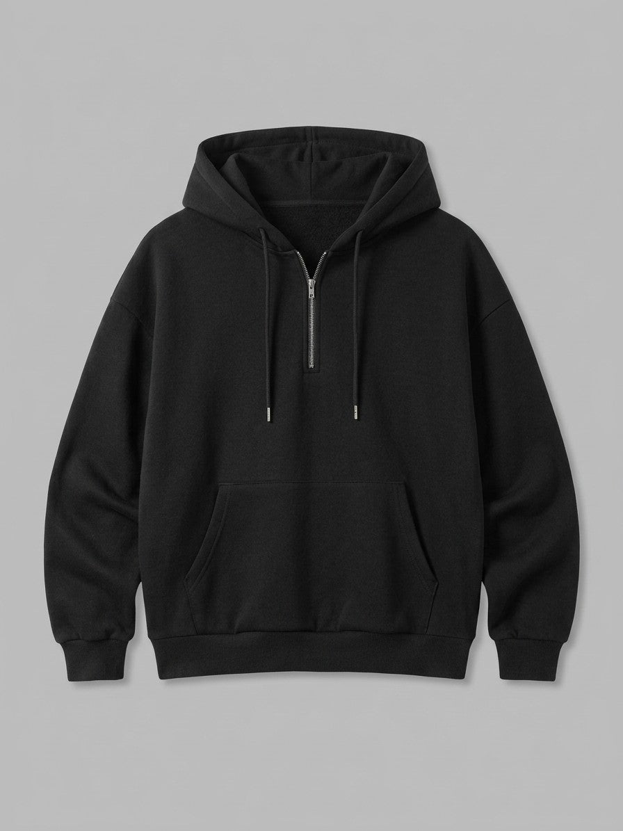 Mortara Men's Half-Zip Hoodie Tracksuit Set — blacktop — packshot