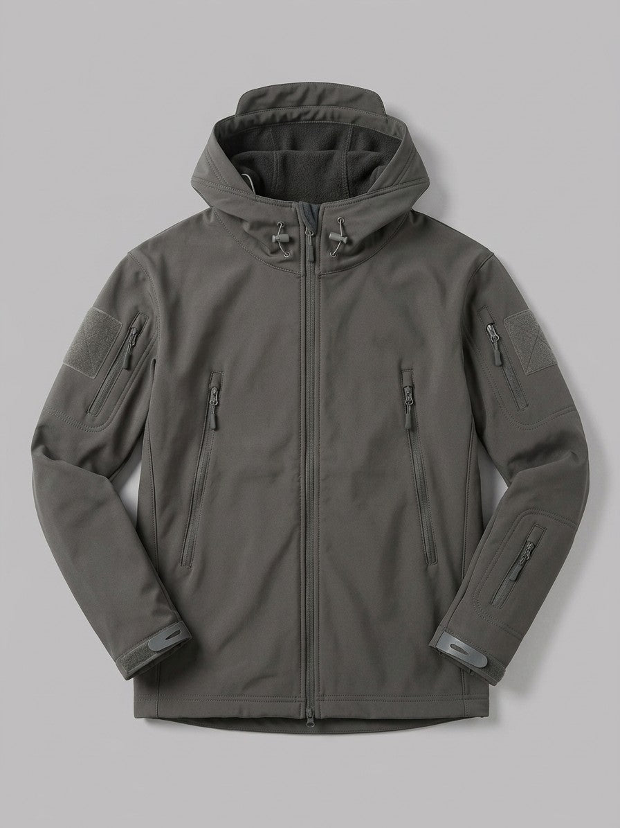 Nocera Men's Fleece-Lined Softshell Windbreaker — graphite — packshot