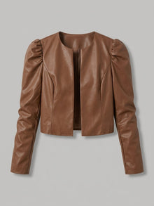 Norcia Women's Puff Sleeve Cropped Jacket
