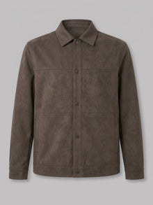 Noto Men's Suede-Look Overshirt