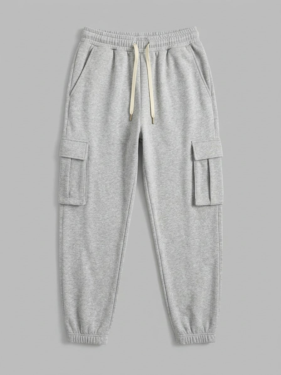 Nuoro Men's Flap-Pocket Hoodie and Cargo Sweatpant Set — armygreenbottom — packshot