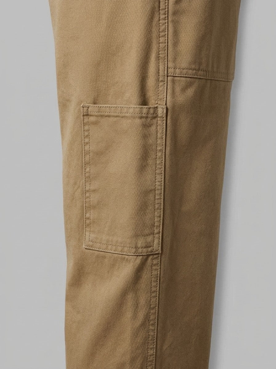 Oderzo Men's Webbing-Belt Utility Pants — khaki — detail-2