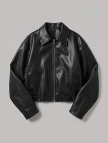 Orta Women's Oversized Cropped Zip Jacket