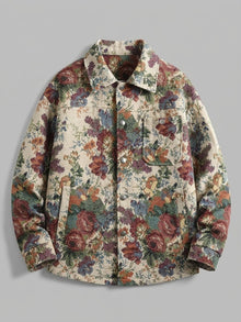 Orzinuovi Men's Tapestry Jacquard Shirt Jacket