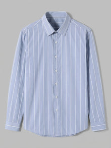 Camicia a maniche lunghe da uomo Palermo in misto cotone a righe