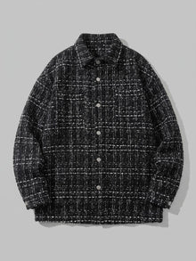 Palmanova Men's Checked Tweed Overshirt