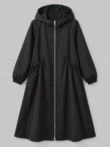 Peccioli Women's Hooded Swing Windbreaker Coat