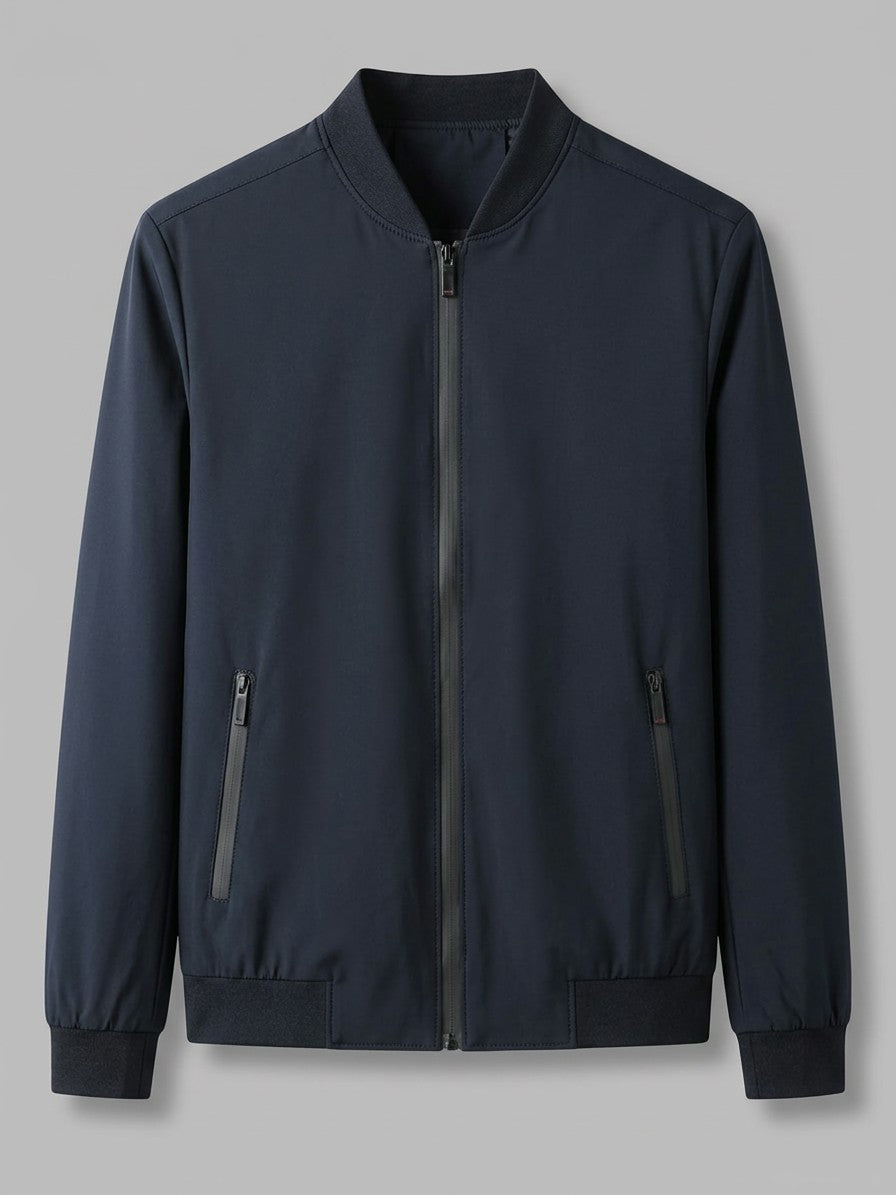 Pesaro Men's Full-Zip Bomber Jacket — navyblue — packshot