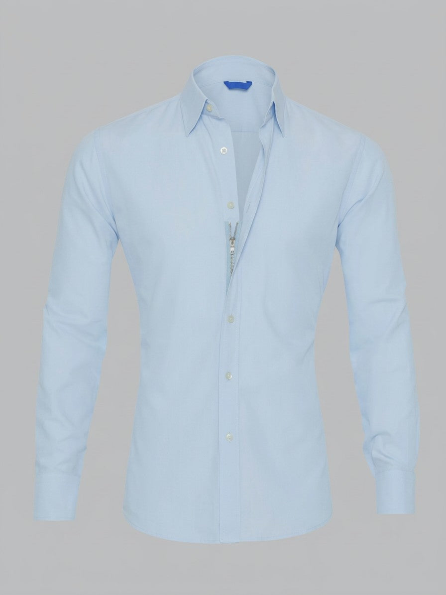 Pisa Men's Classic Long-Sleeve Dress Shirt — lightblue — packshot