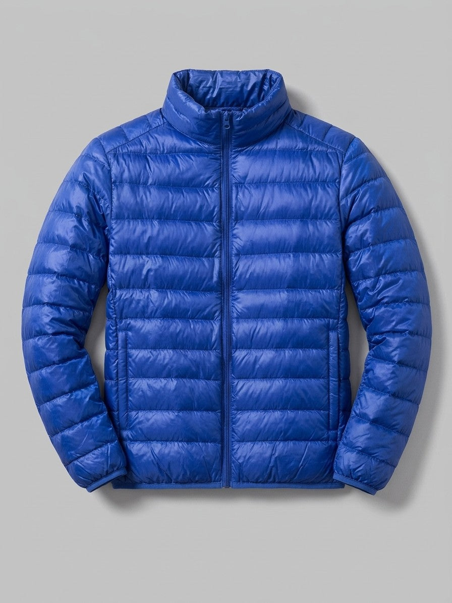 Pisticci Men's Lightweight Stand-Collar Puffer Jacket — royalblue — packshot