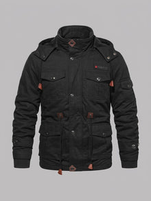 Pitigliano Men's Fleece-Lined Military Field Jacket