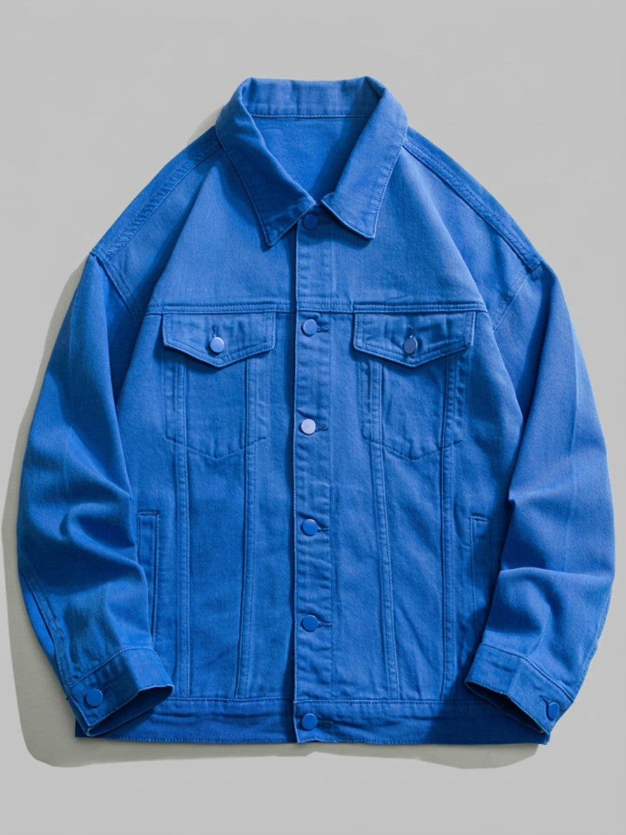 Prato Men's Relaxed Denim Jacket — blue — packshot