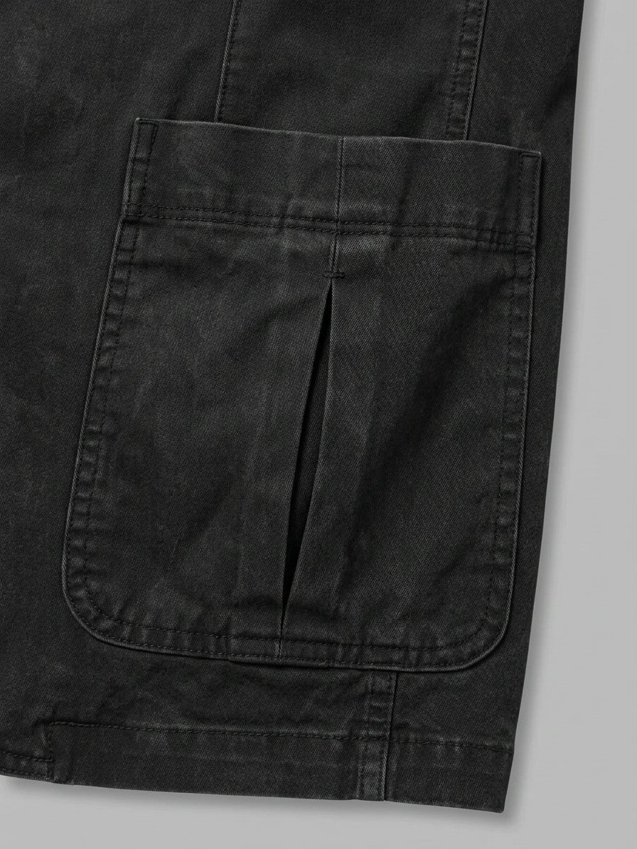 Rapallo Men's Cotton Field Blazer — black — detail-alt