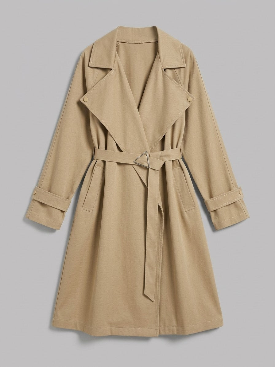Ripatransone Women's Belted Wrap Trench Coat — khaki — packshot