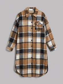 Ronciglione Women's Longline Plaid Shacket