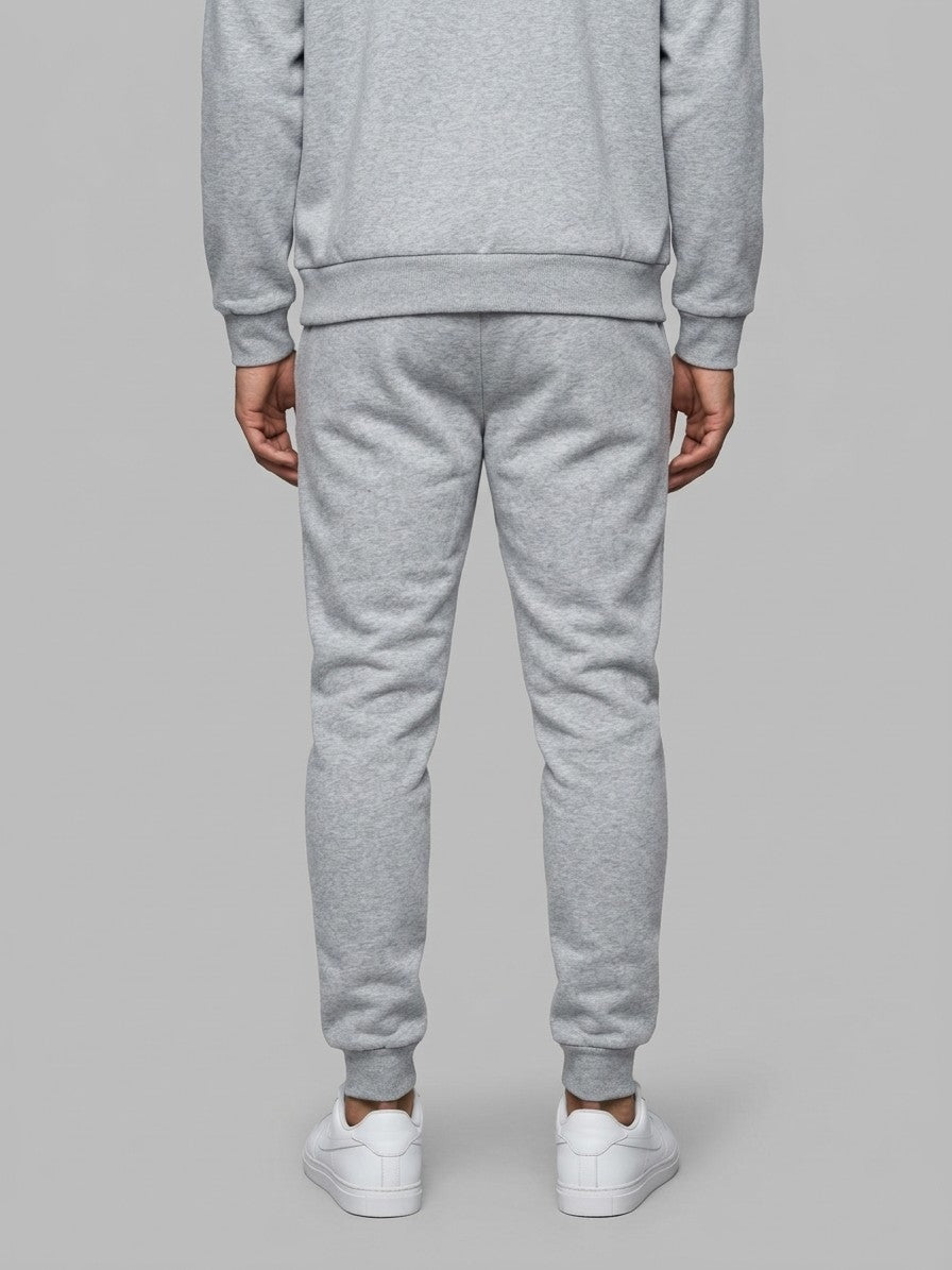 Rovato Men's Milano Print Hoodie & Jogger Set — heathergrey — bottomback