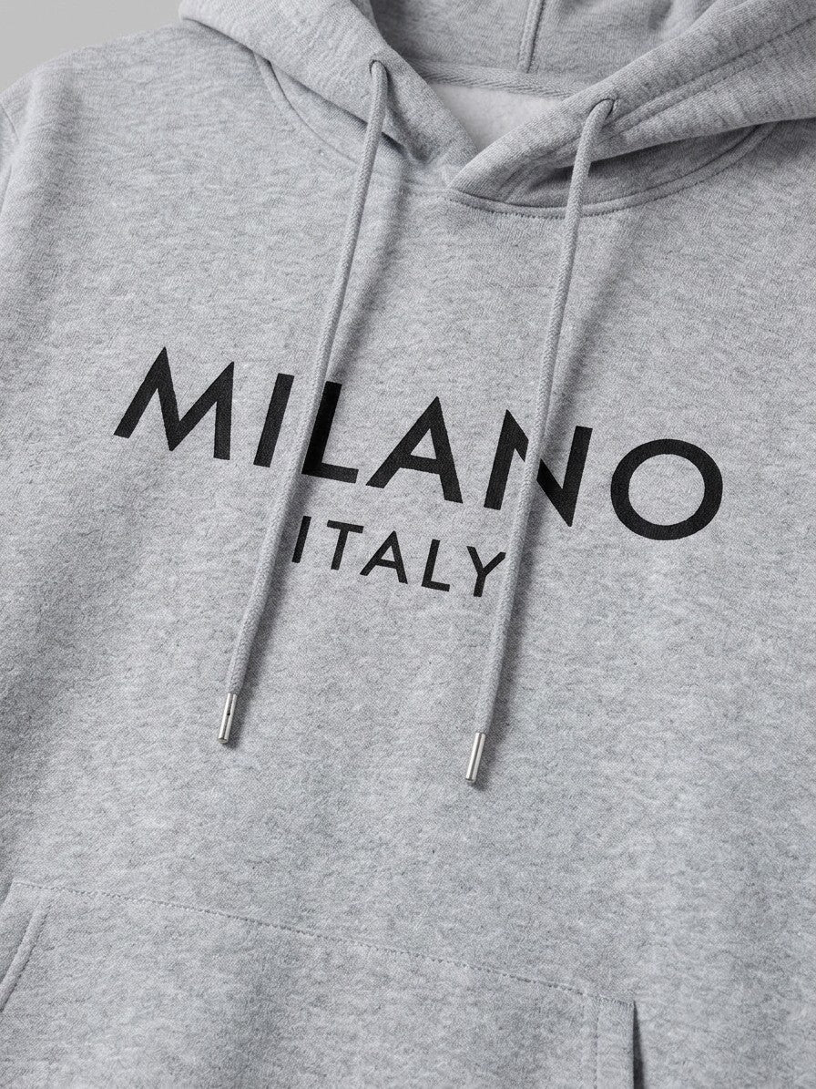 Rovato Men's Milano Print Hoodie & Jogger Set — heathergrey — topfabric