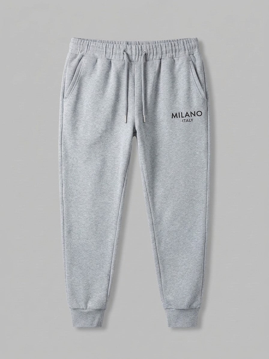 Rovato Men's Milano Print Hoodie & Jogger Set — heathergreybottom — packshot