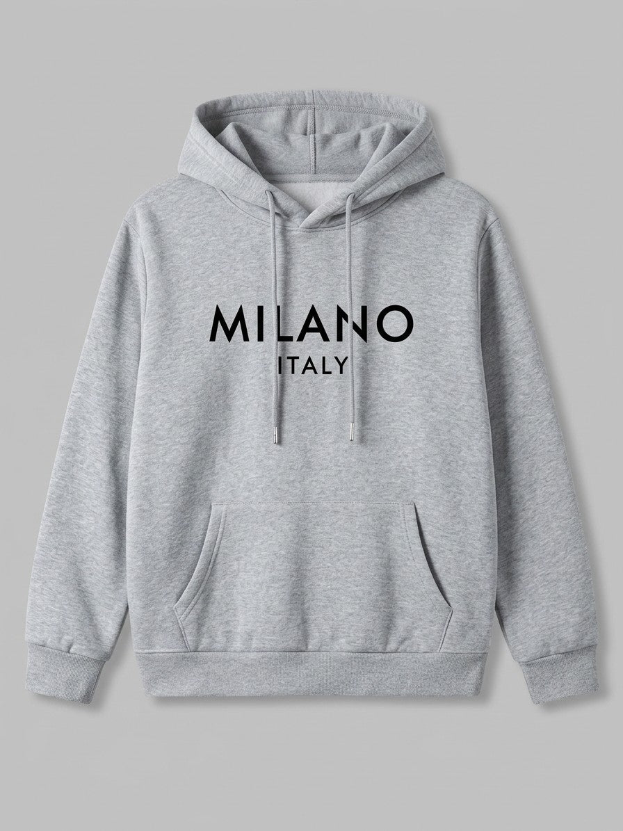 Rovato Men's Milano Print Hoodie & Jogger Set — heathergreytop — packshot