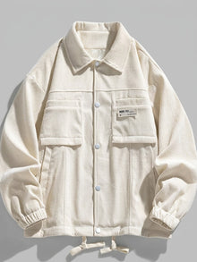Sabaudia Men's Corduroy Snap-Front Shirt Jacket